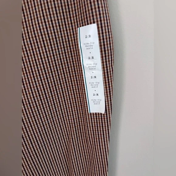 A New Day Women's High Rise Plaid Dress Pants Size 2 Multicolor - Picture 2 of 5